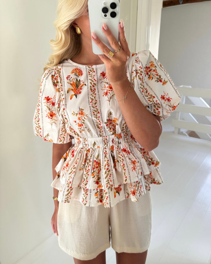 Y.A.S top floratina ss pristine/floratina