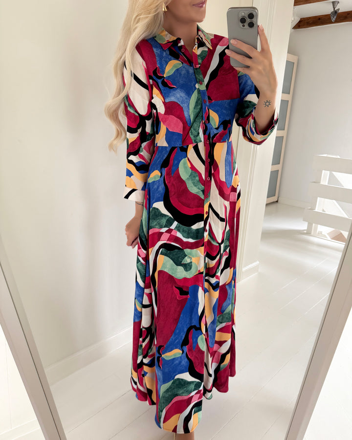 Y.A.S kjole savanna long shirt s.noos brich/gracie