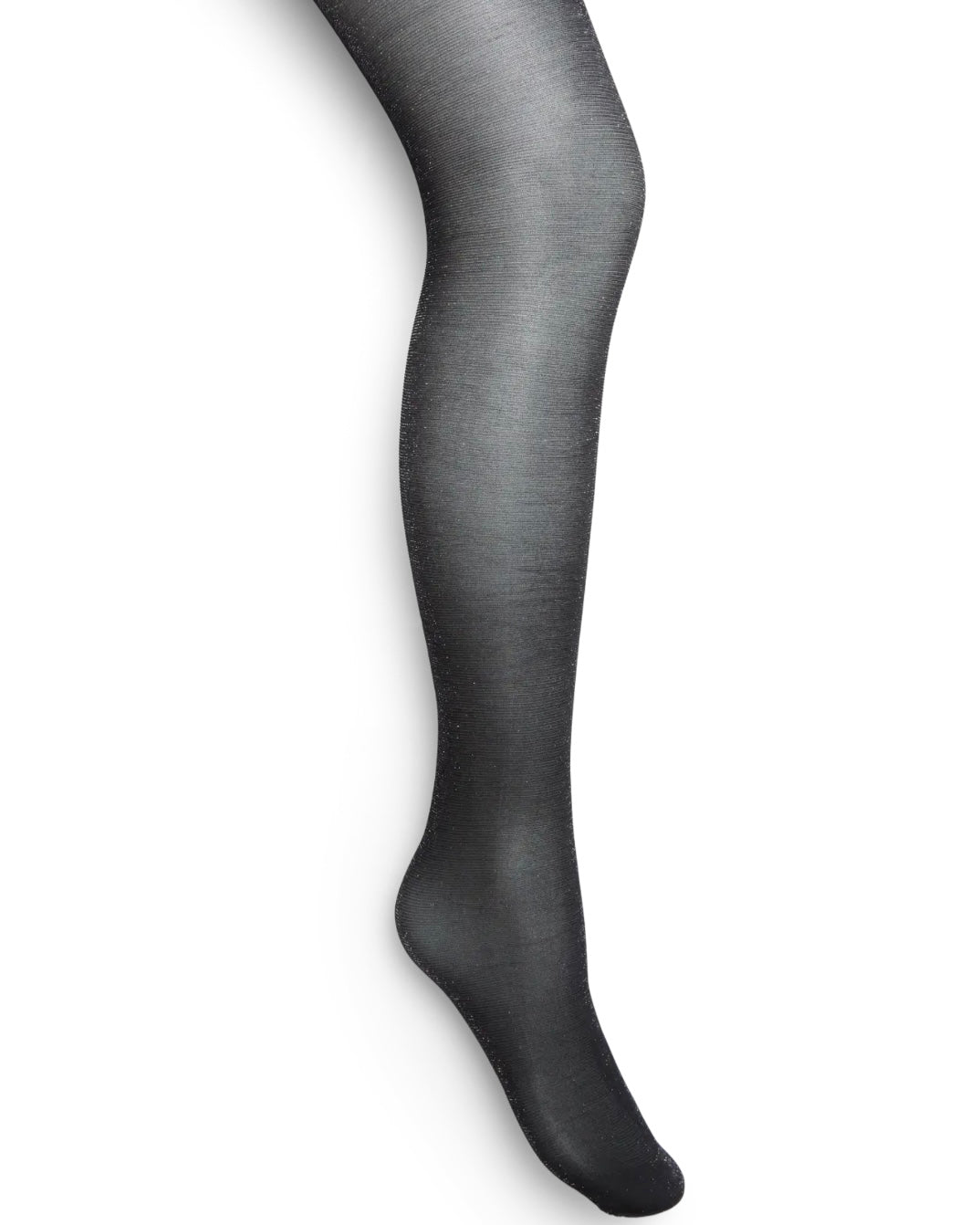 Vero Moda strømpebukser glam lx glitter black/silver detail