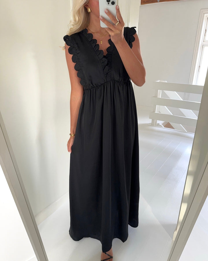 Y.A.S kjole pera sl maxi black