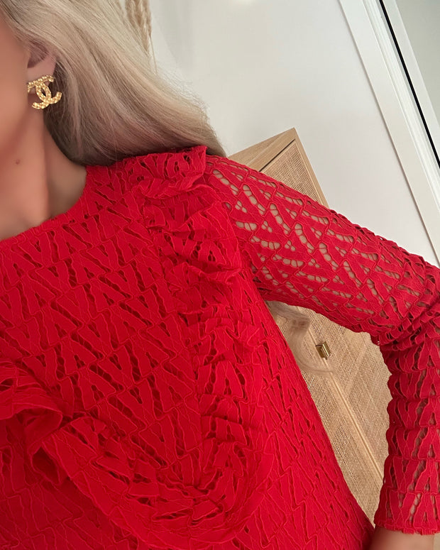 Marlin ls lace top mars red