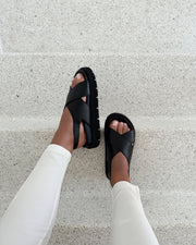Summertime sandal black