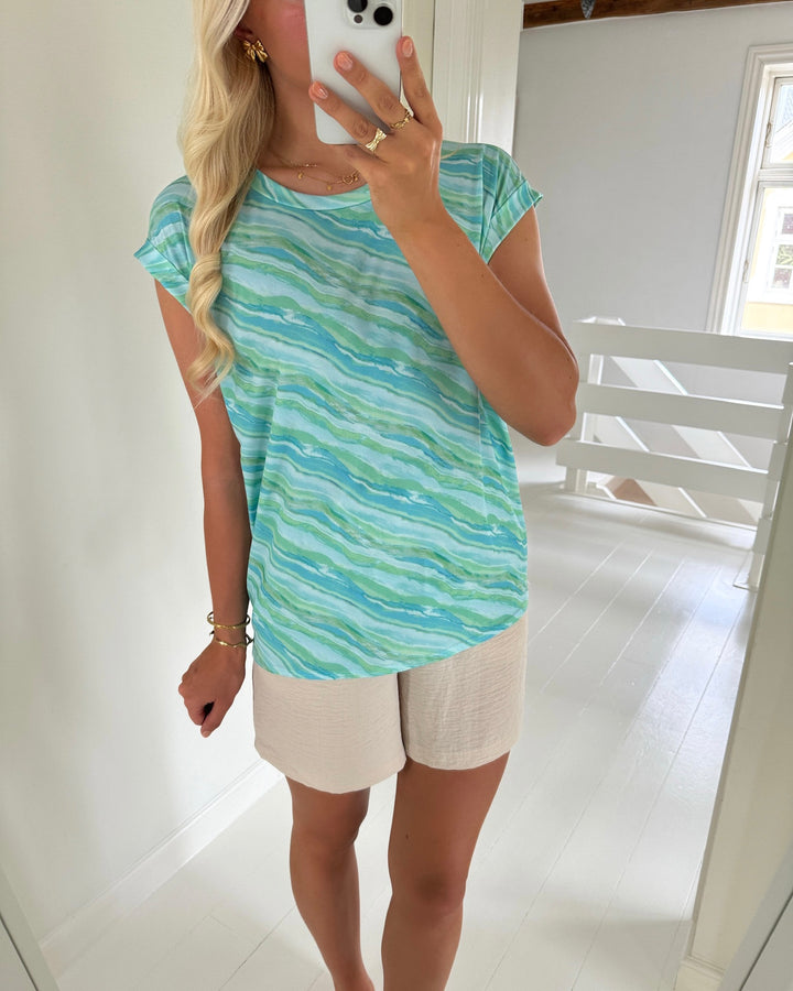 Sister’s Point top low-368 light green/light blue