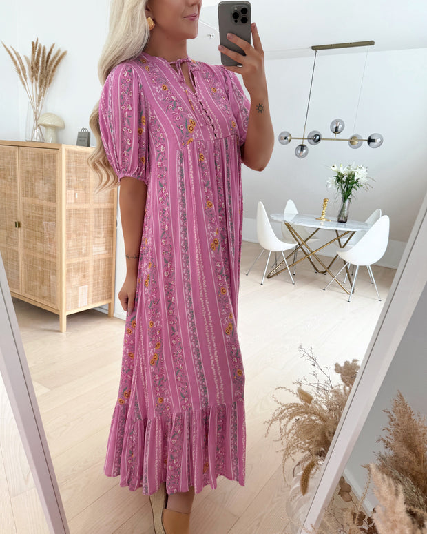 Y.A.S kjole bella 2/4 long lilac chiffon