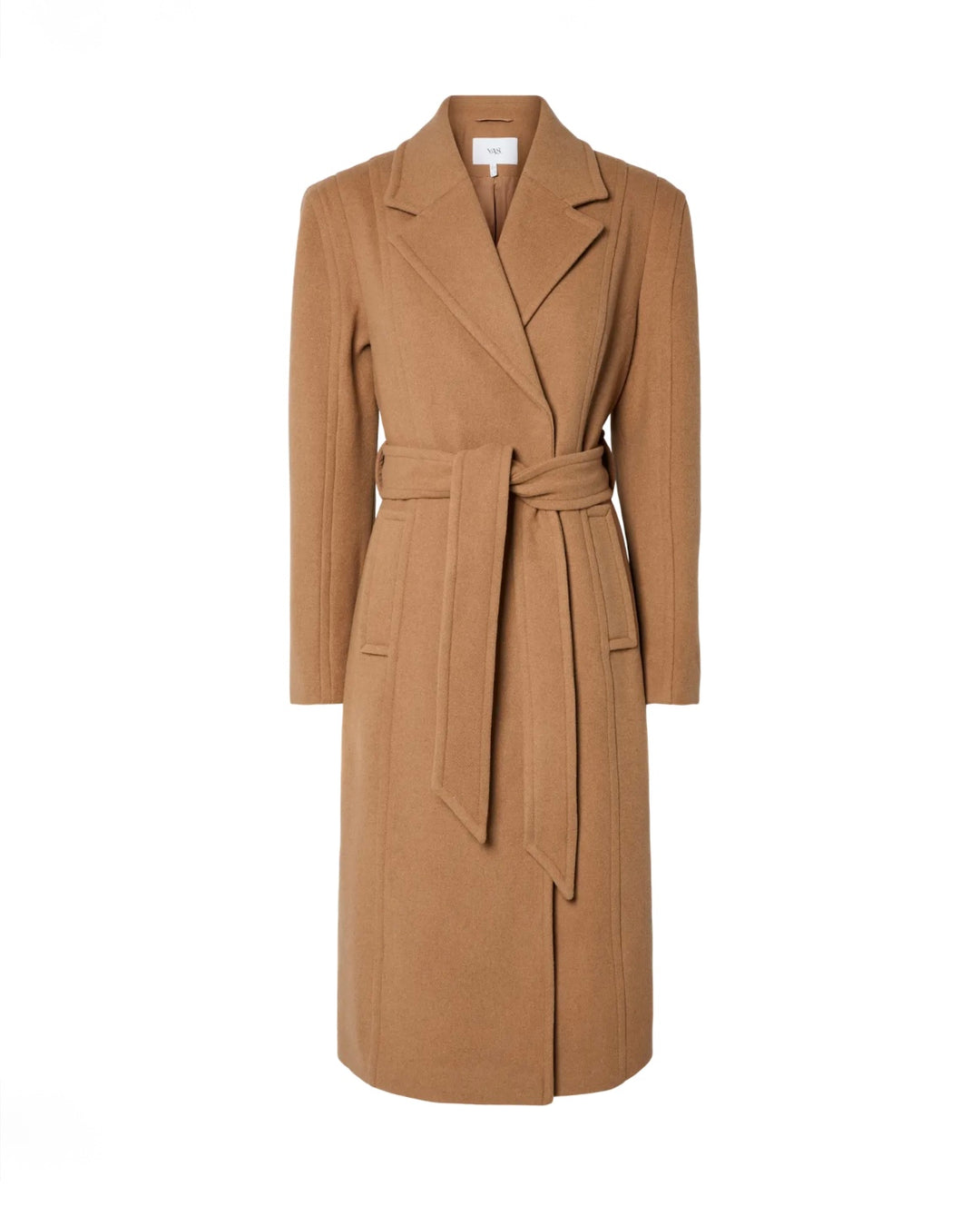 Y.A.S frakke kali wool blend tobacco brown