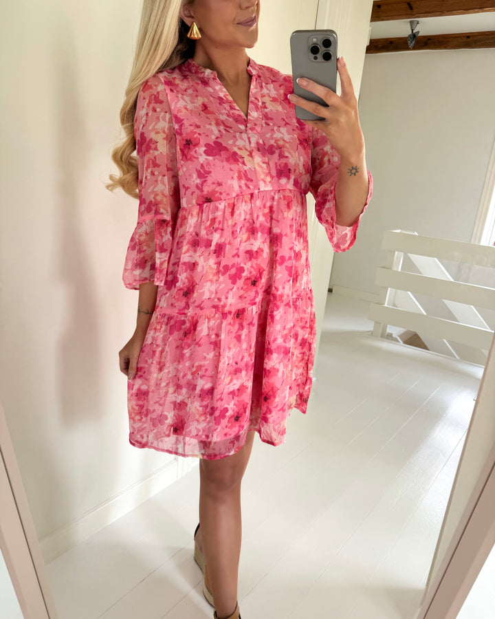 Vero Moda kjole smilla 3/4 short rose shadow sally