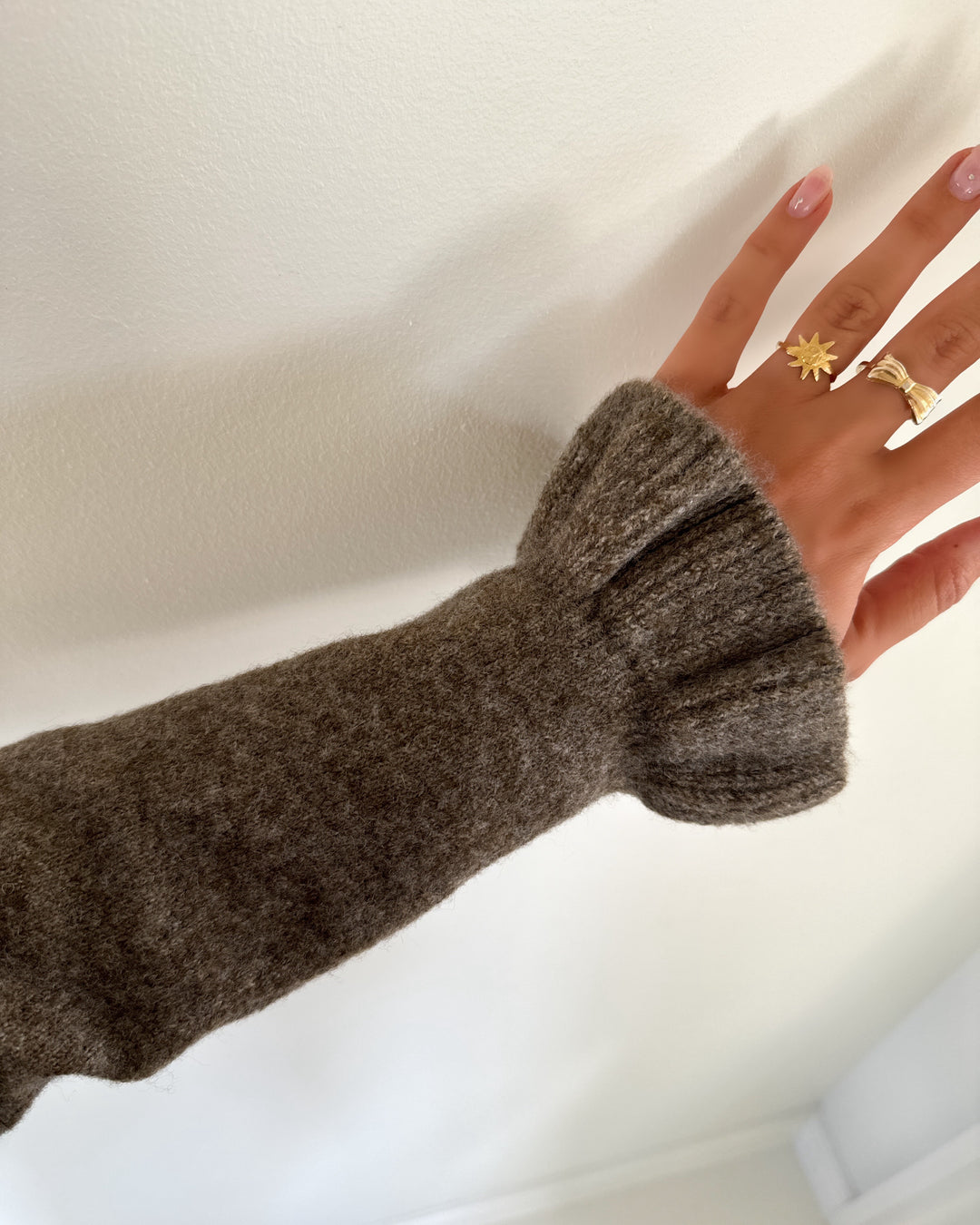 Only cardigan rima life ls frill butto cardi cs knt walnut/melange/dt