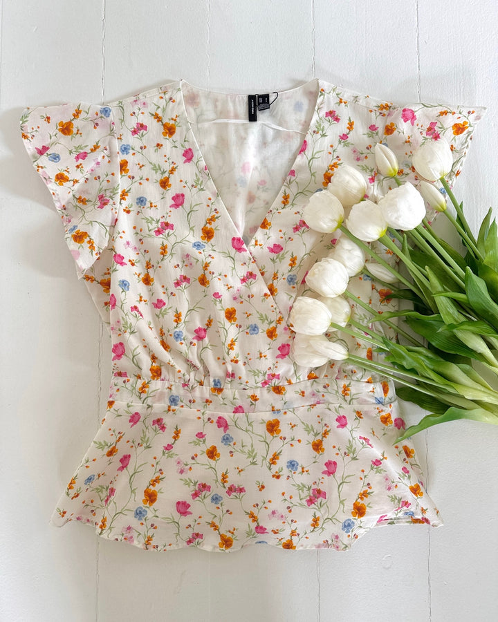 Vero Moda top siv ivana snow white/ivana