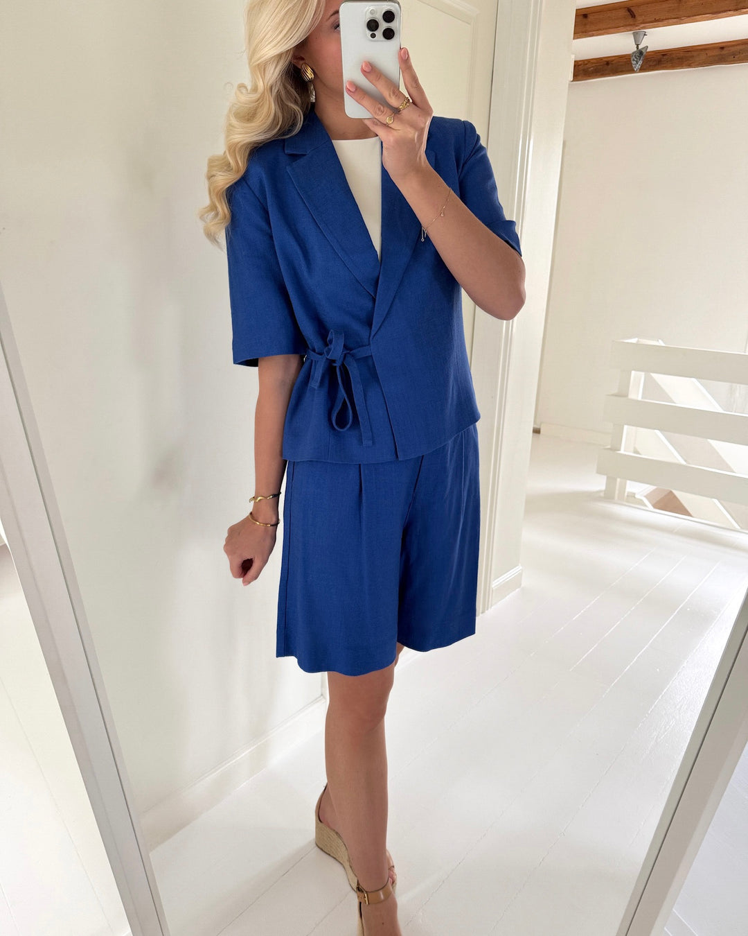 Y.A.S blazer primo 2/4 short dazzling blue