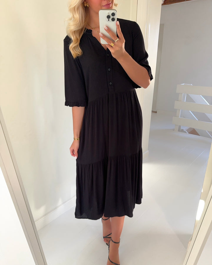 Vero Moda kjole menny 2/4 sl black