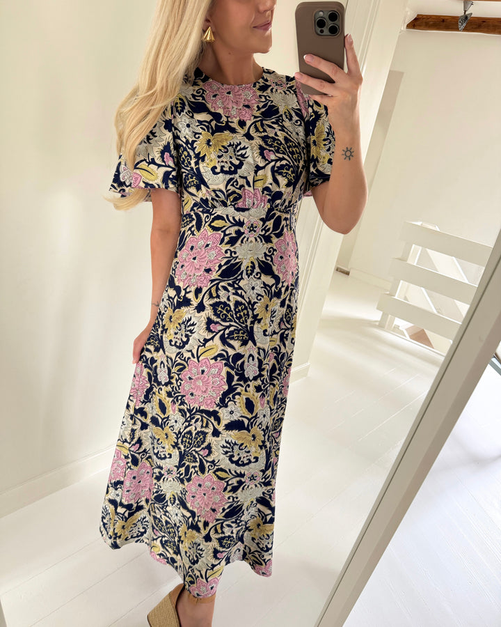 Love&Divine kjole love1000-16 navy paisley