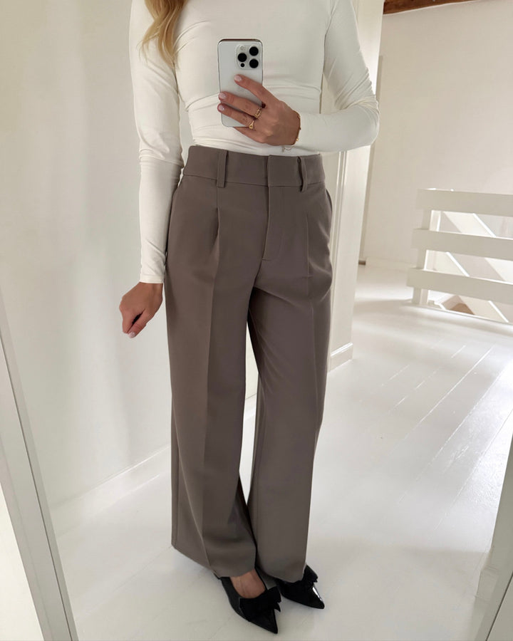 JDY bukser cille hw wide driftwood - FORUDBESTILLING LEV. UGE 7