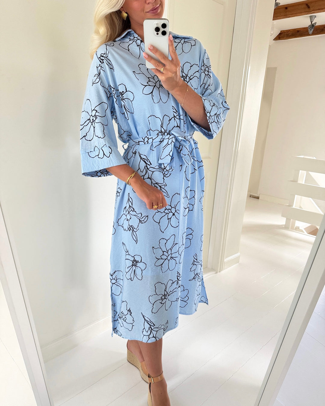 Sister's Point kjole valya-dr l.blue/navy