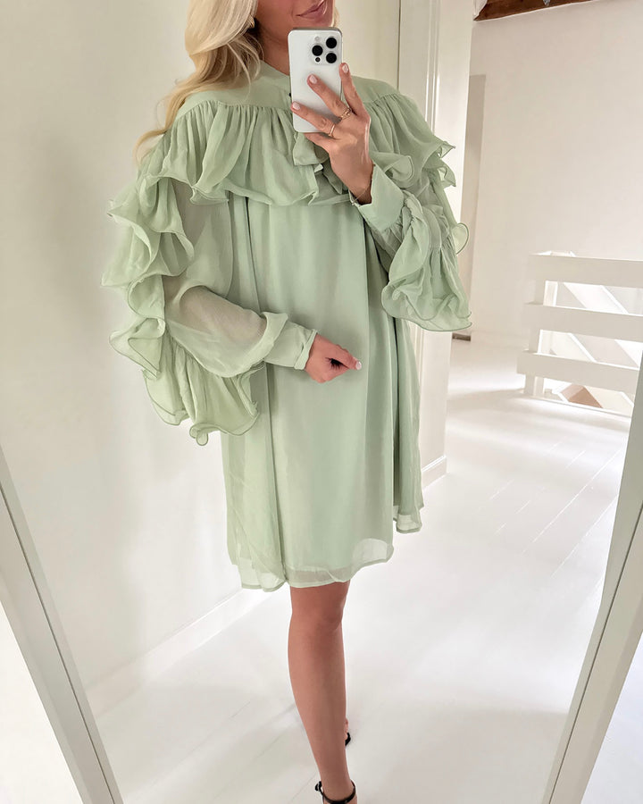 Y.A.S kjole noel ls smoke green