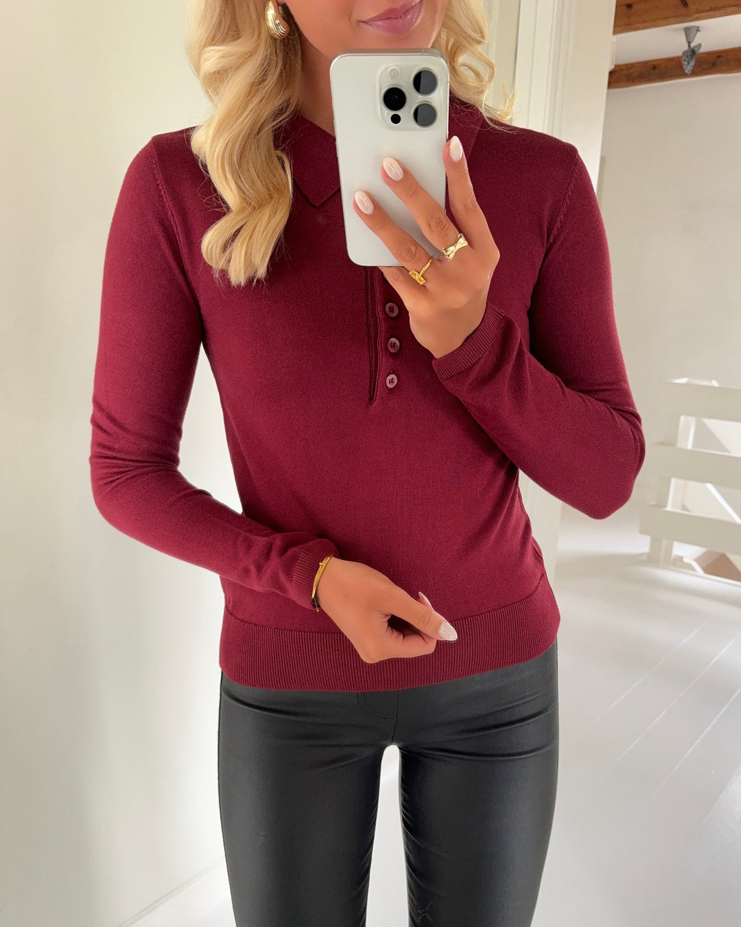 Only polo cathrine ls neck caberne