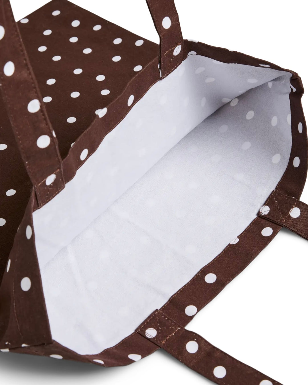Pieces tote bag mira chicory coffee dots