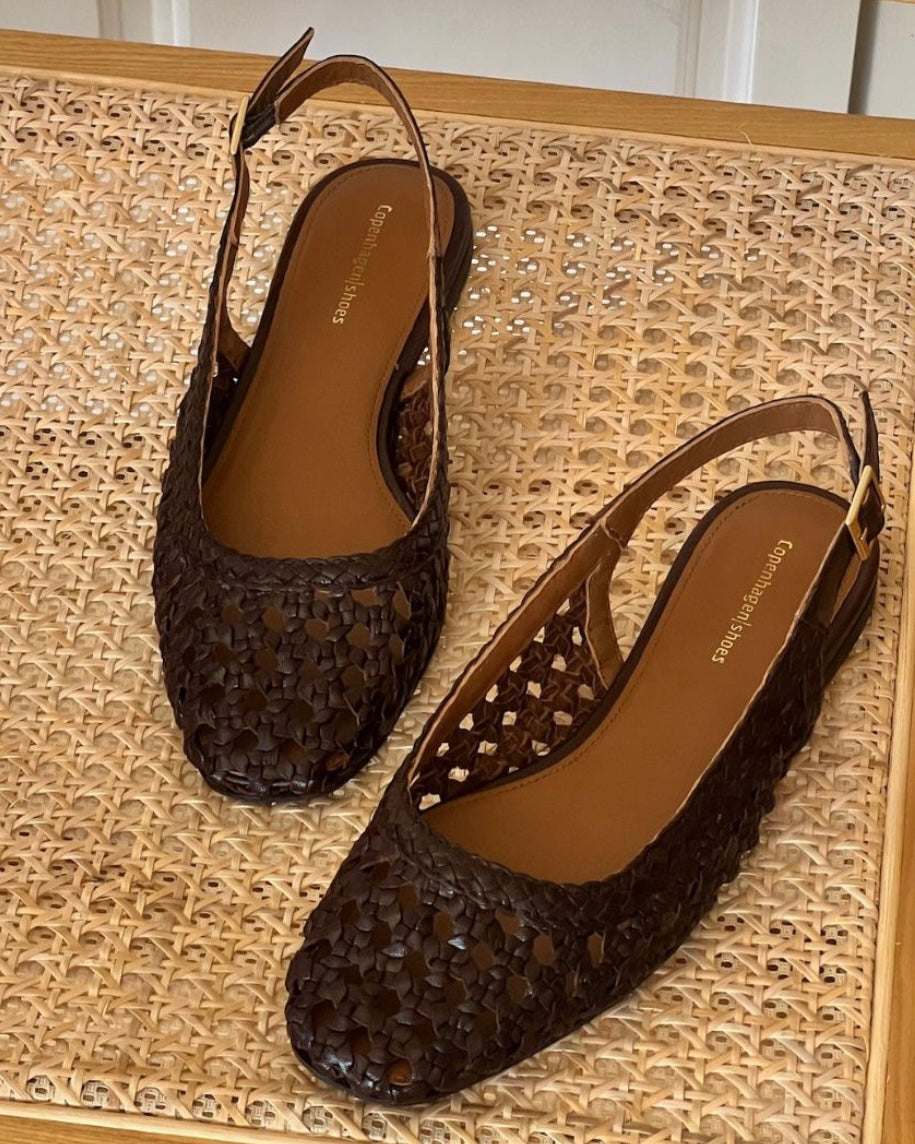 Copenhagen Shoes ballerina as the sea brown - FORUDBESTILLING LEV. MIDT JUNI