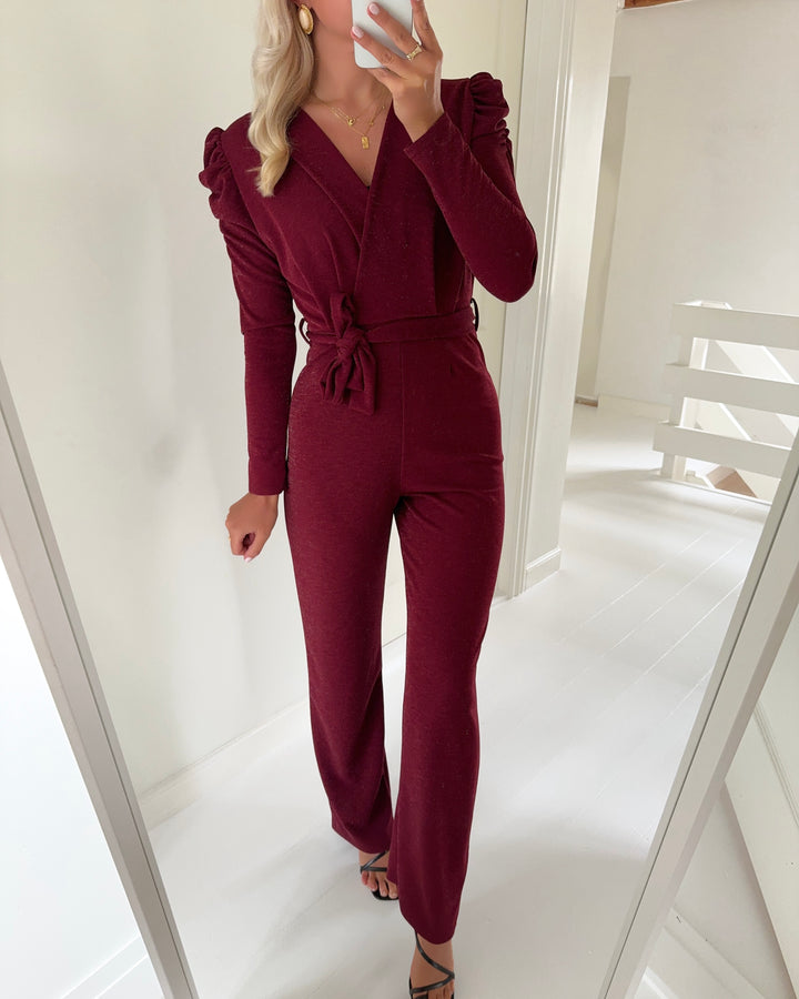 Sister's Point jumpsuit egina-ju18 bordeaux/silver