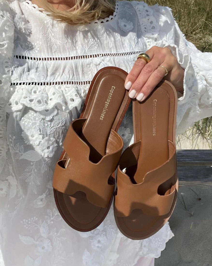 Copenhagen Shoes sandaler ivy leather cognac