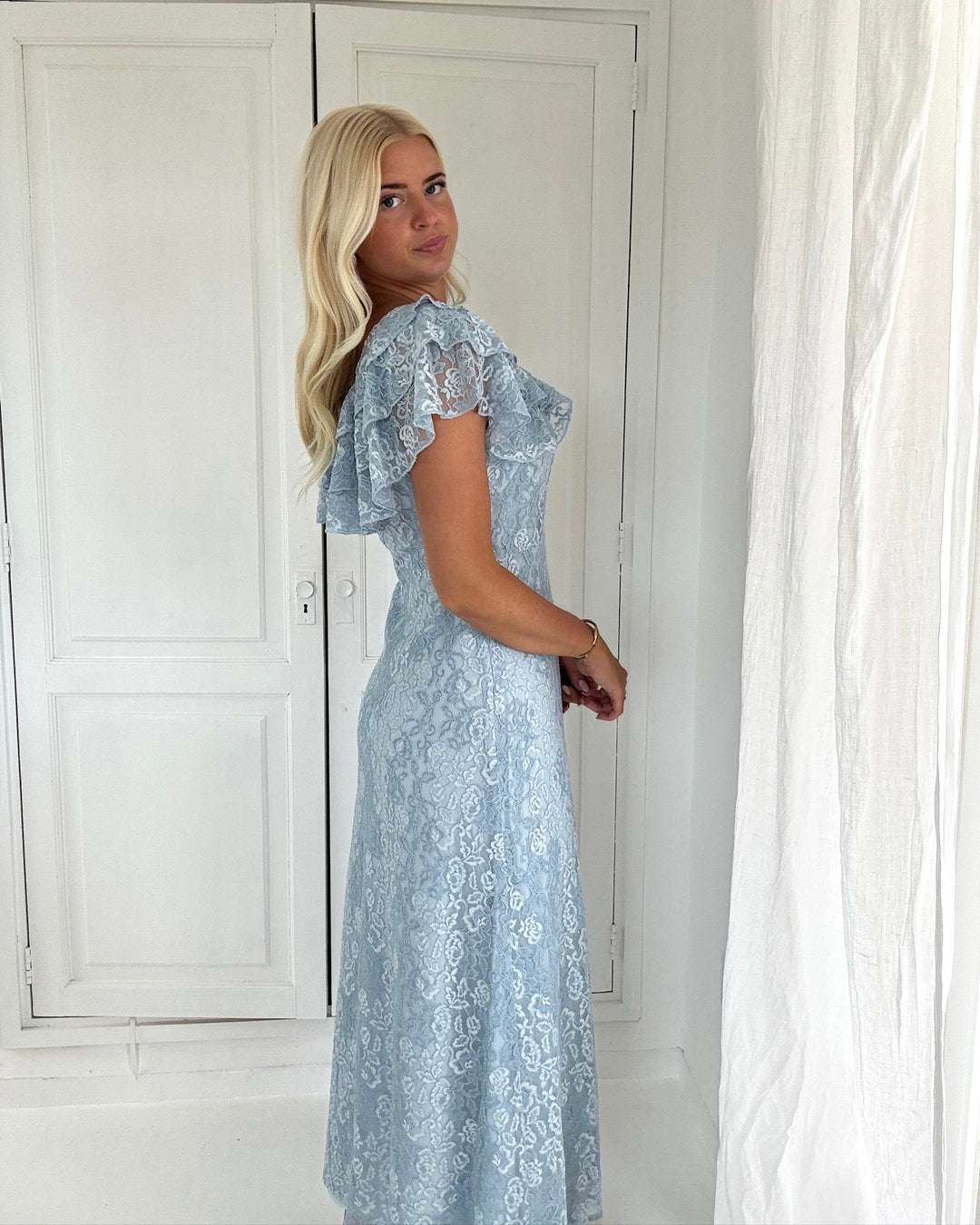 Y.A.S kjole lovisa ss ankle lace skyway