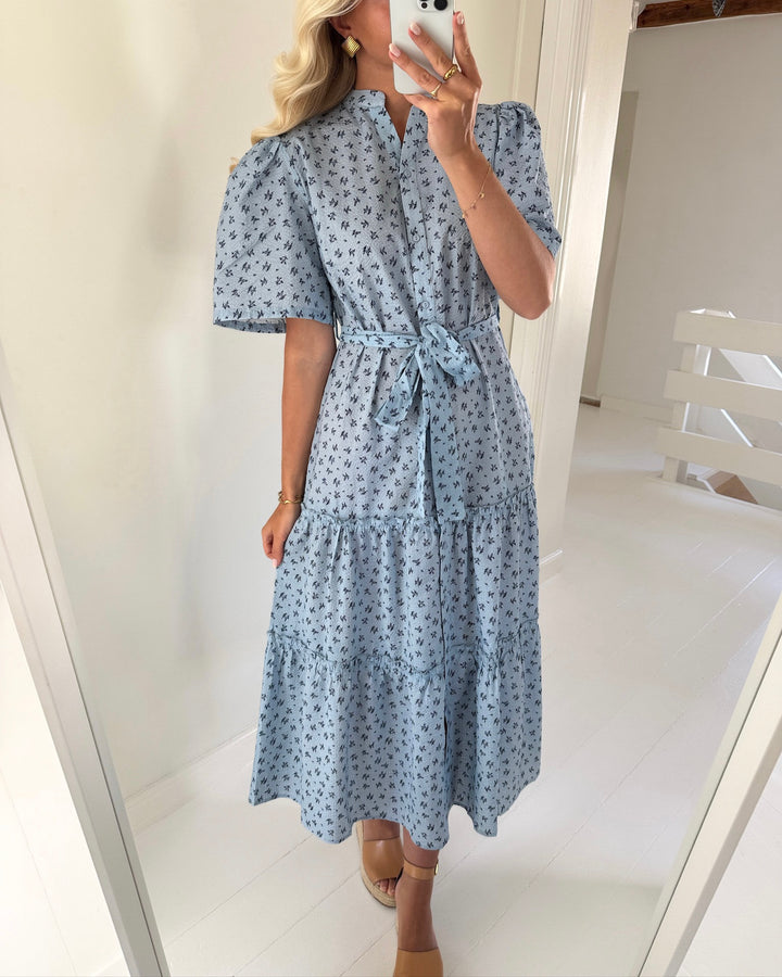 A-View kjole kate new long blue/navy