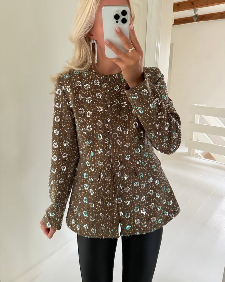 Y.A.S blazer soller ls taupe gray