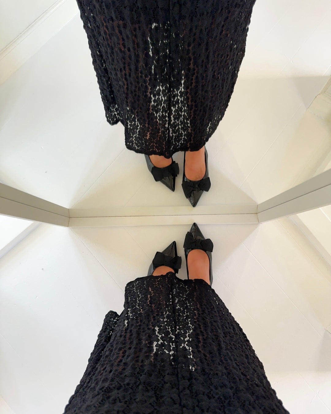 Vero Moda nederdel ivania mw ankle lace black