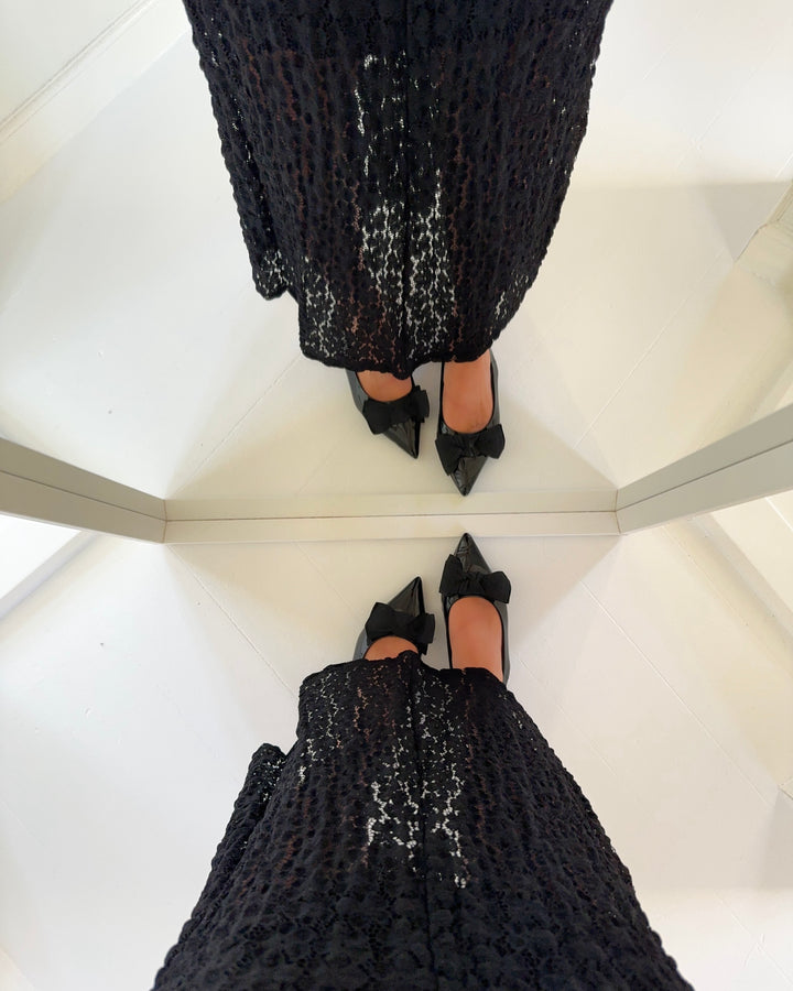 Vero Moda nederdel ivania mw ankle lace black