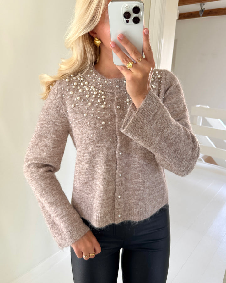 Only cardigan miggie ls o-neck pearl knit malt ball melange/fmop