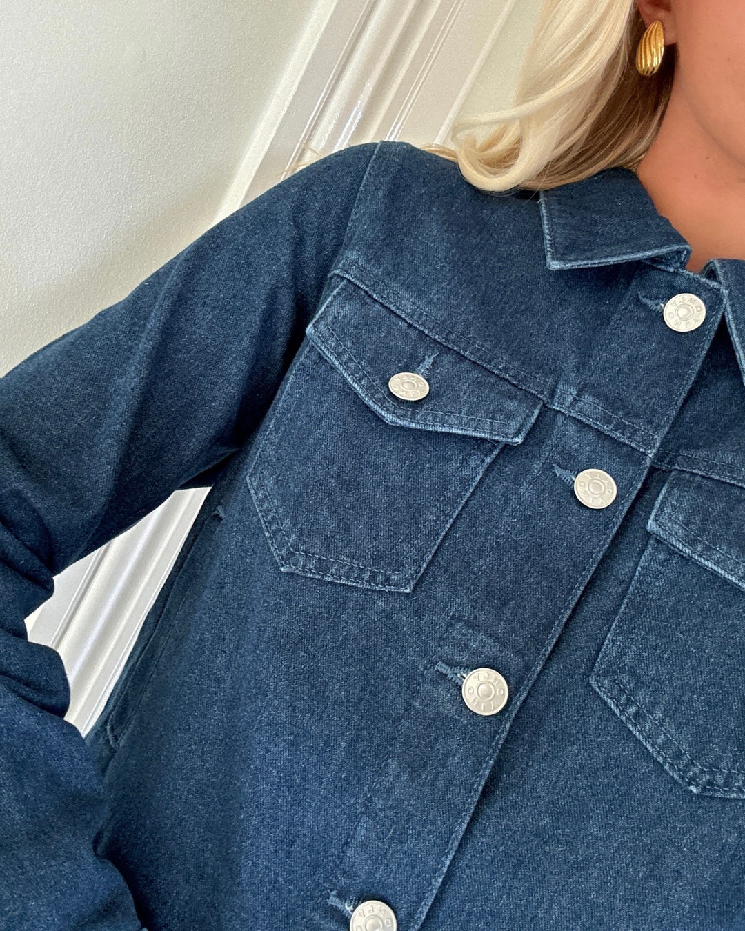 Only jakke rillo ls dark blue denim