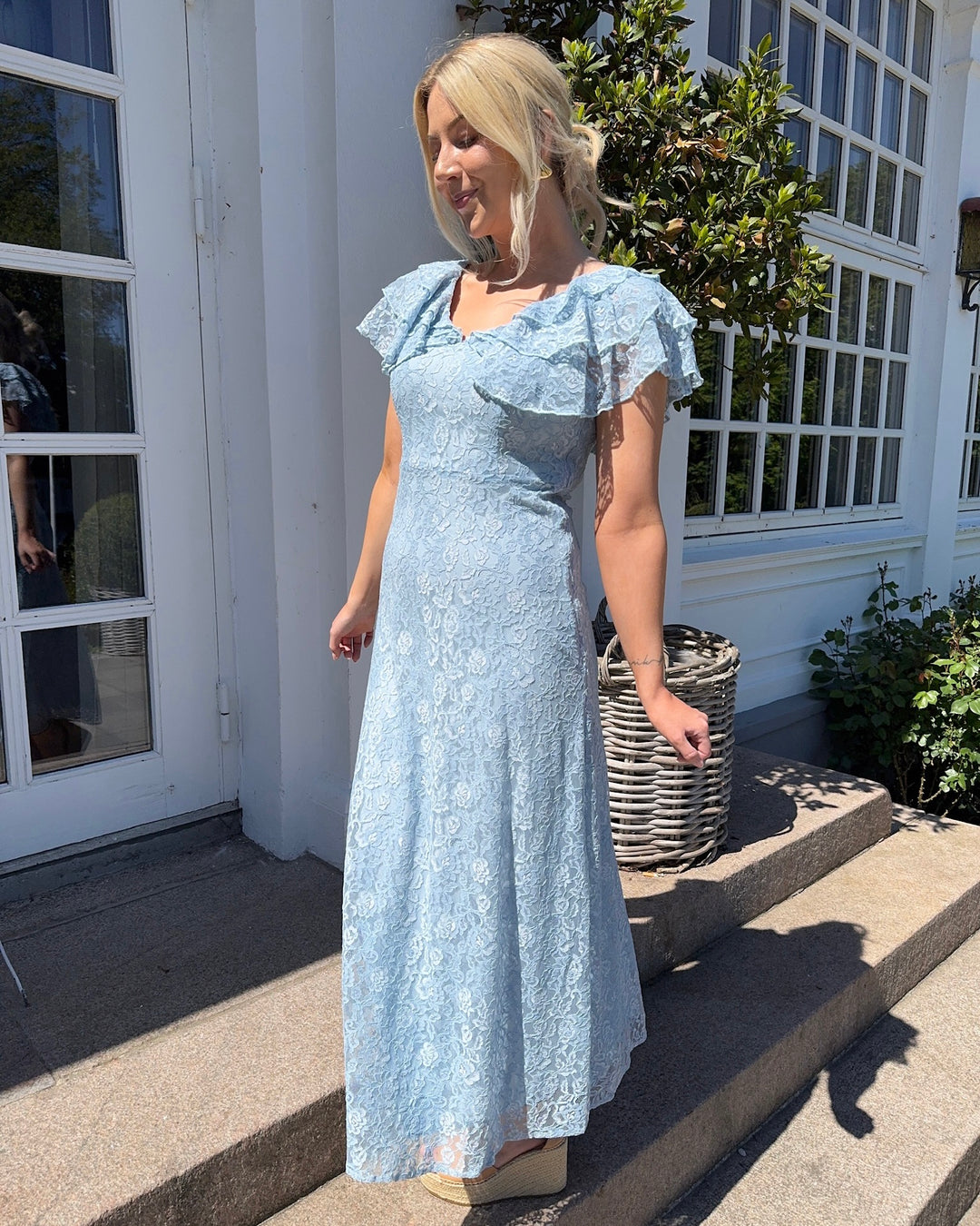 Y.A.S kjole lovisa ss ankle lace skyway