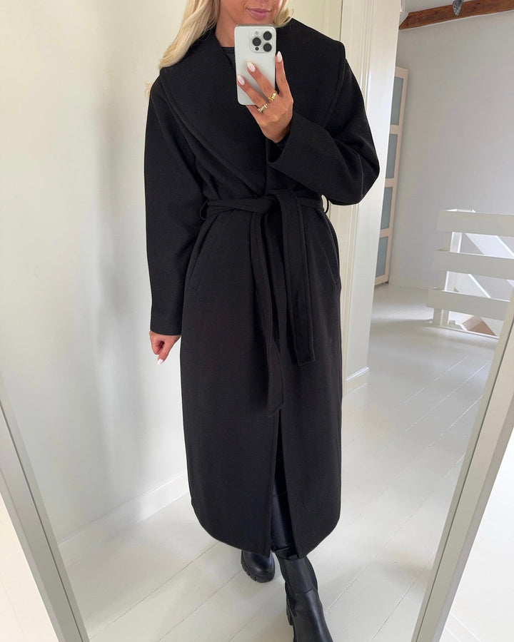Vero Moda frakke anne bergen xtra long black