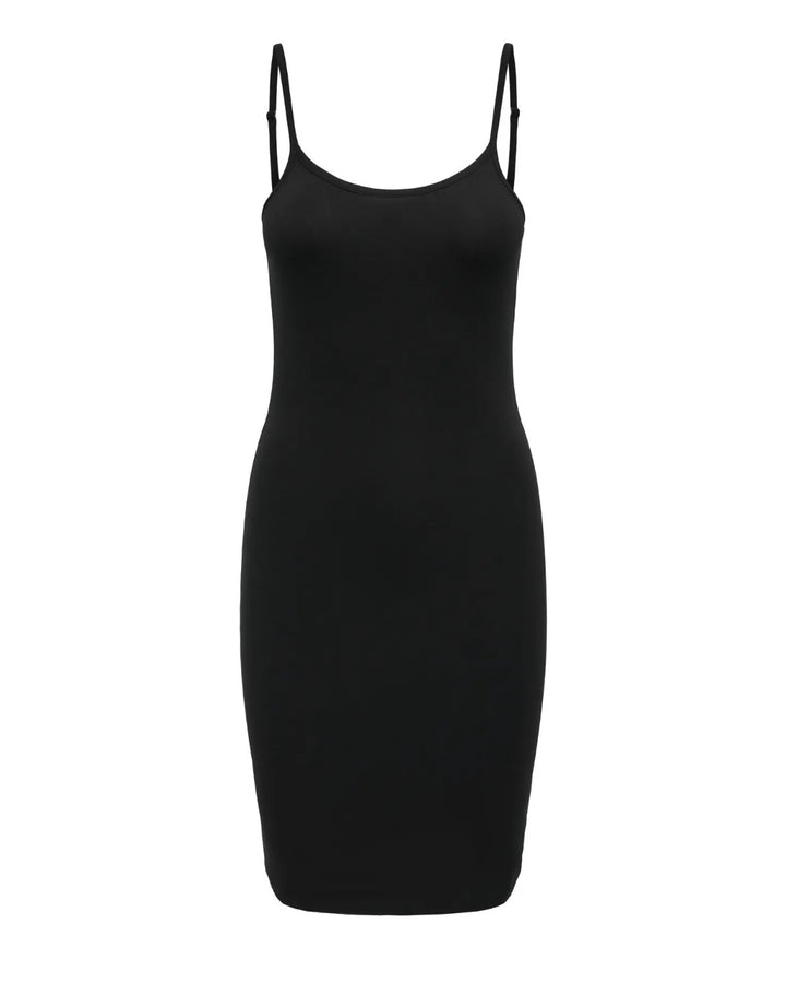 Only singlet kjole live love black