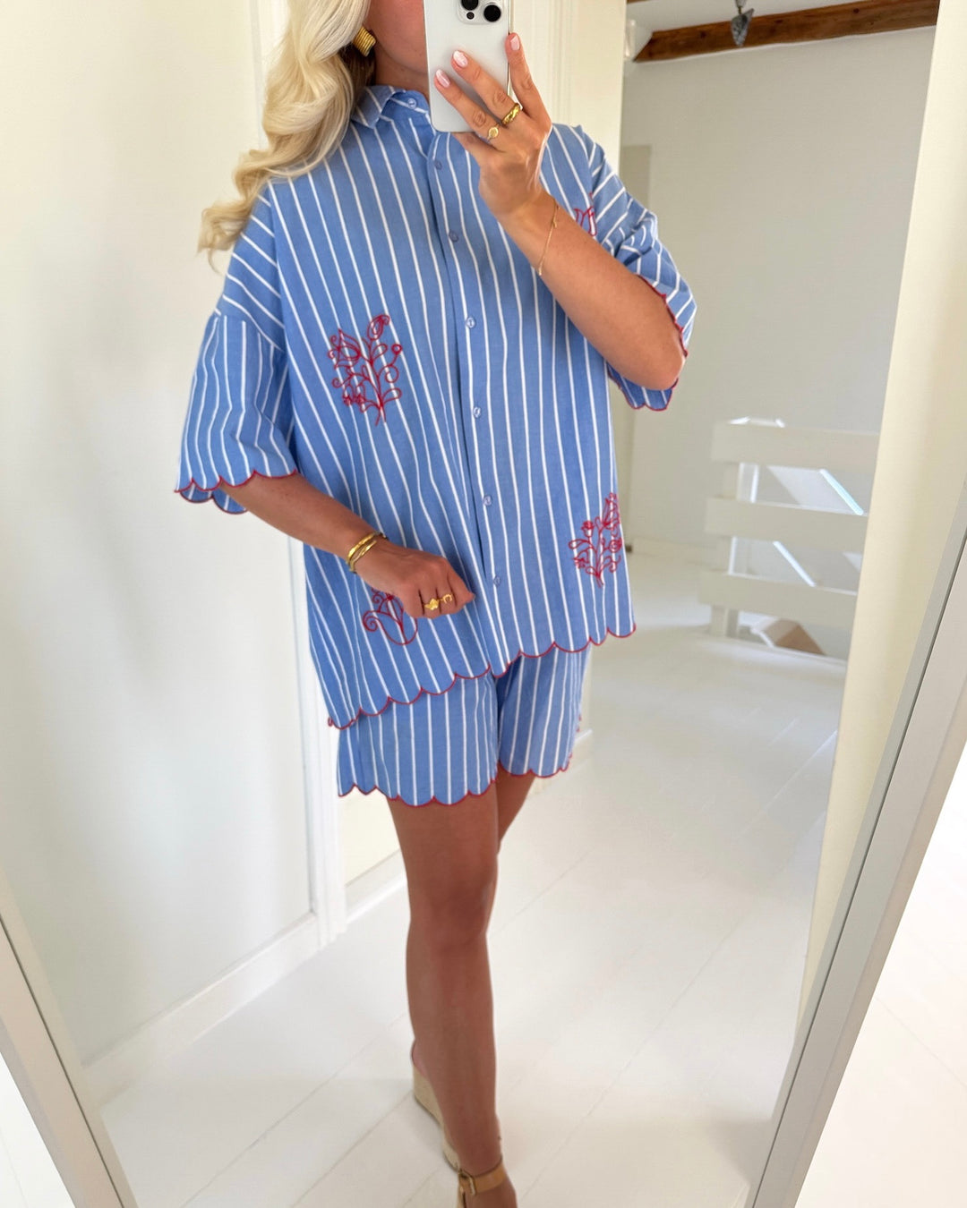 Sister's Point shorts ella-sho19 blue stripes - FORUDBESTILLING LEV. UGE 24