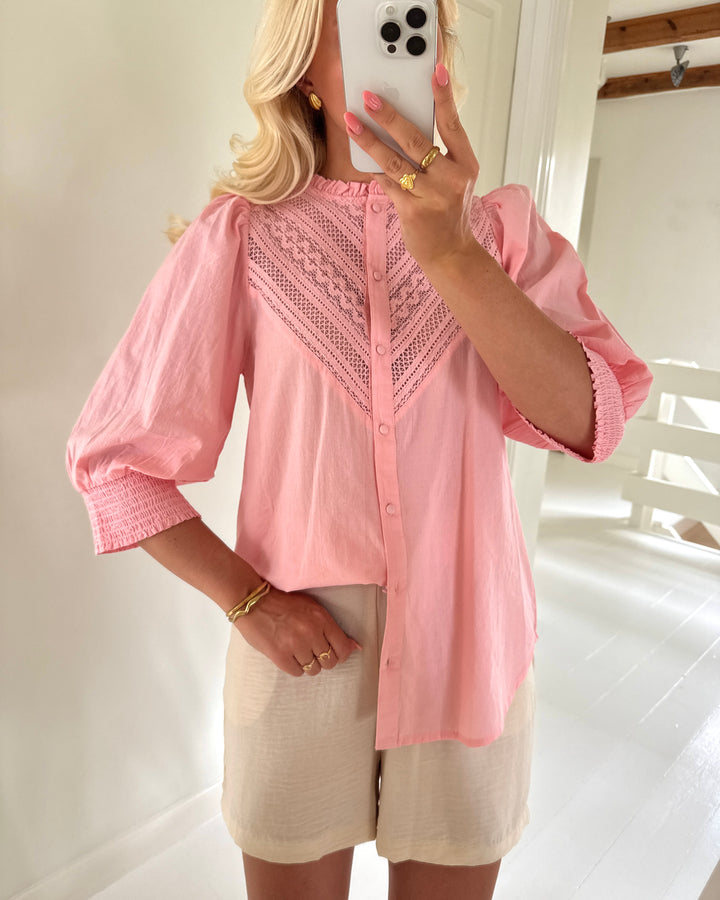 Love&Divine skjorte love805-2 coral pink