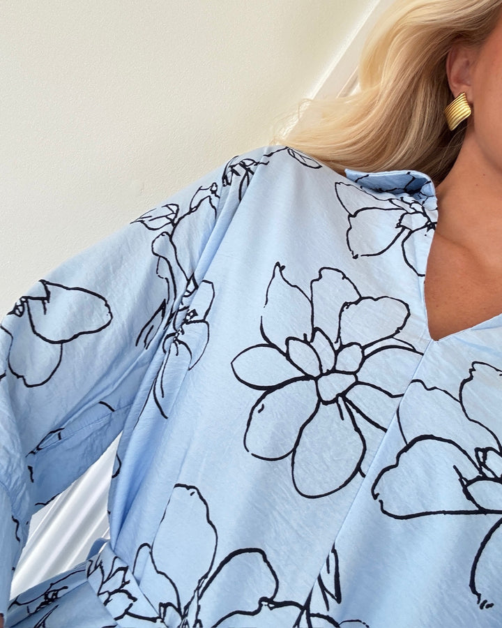 Sister's Point kjole valya-dr l.blue/navy