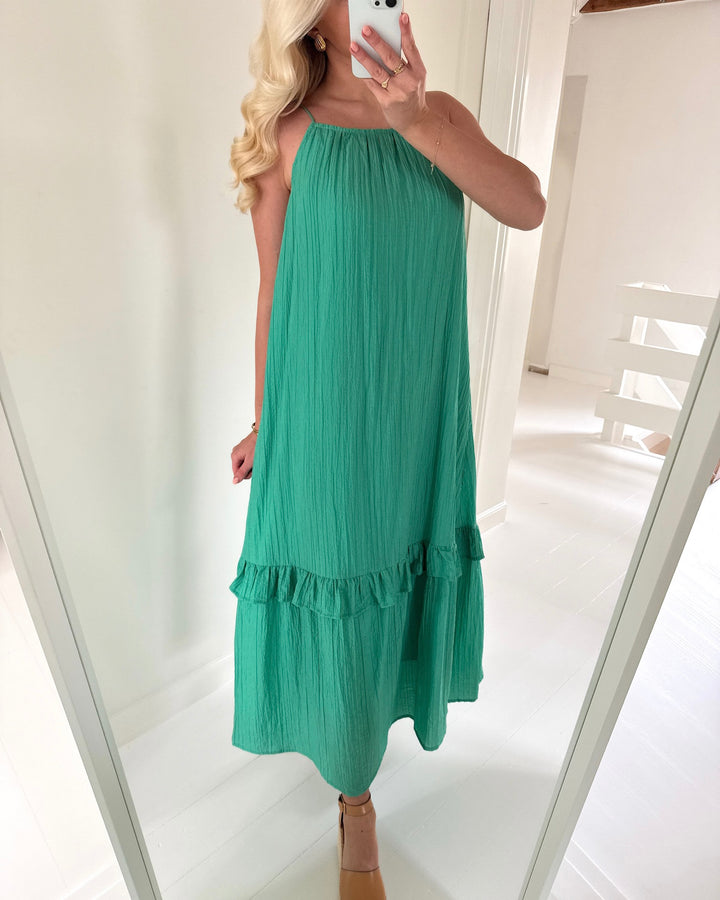 Y.A.S kjole pira strap ankle gumdrop green
