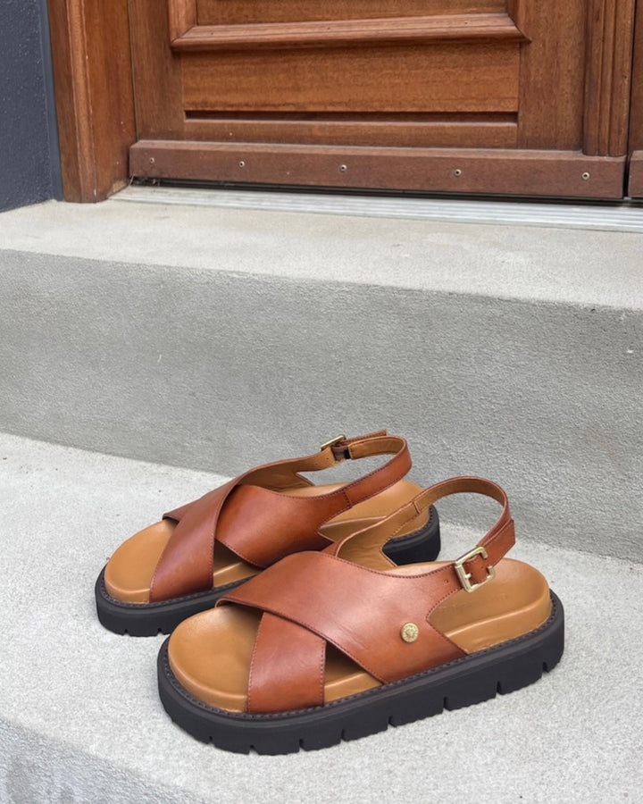 Copenhagen Shoes sandaler summertime cognac-cognac