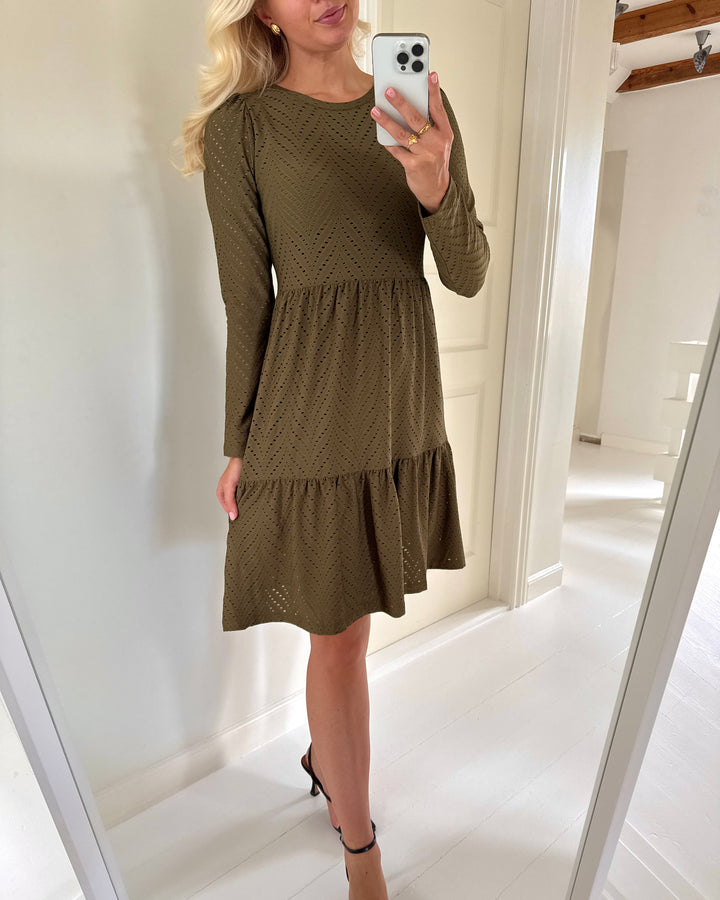 JDY kjole carla cathinka ls dark olive