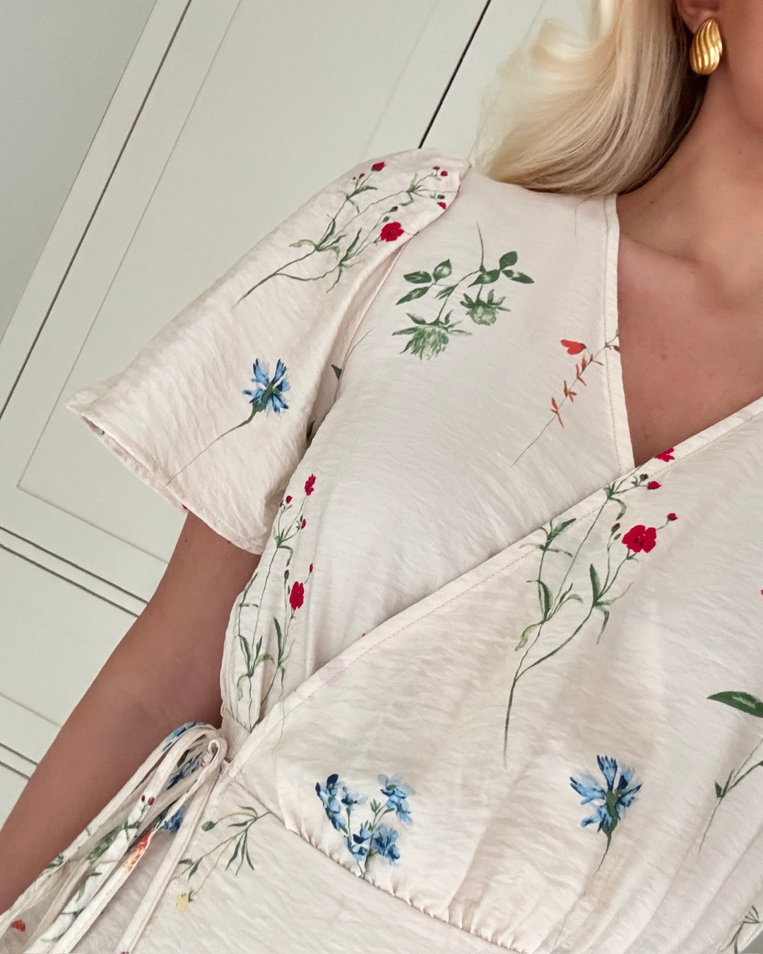 Vero Moda kjole josie ss wrap birch bina