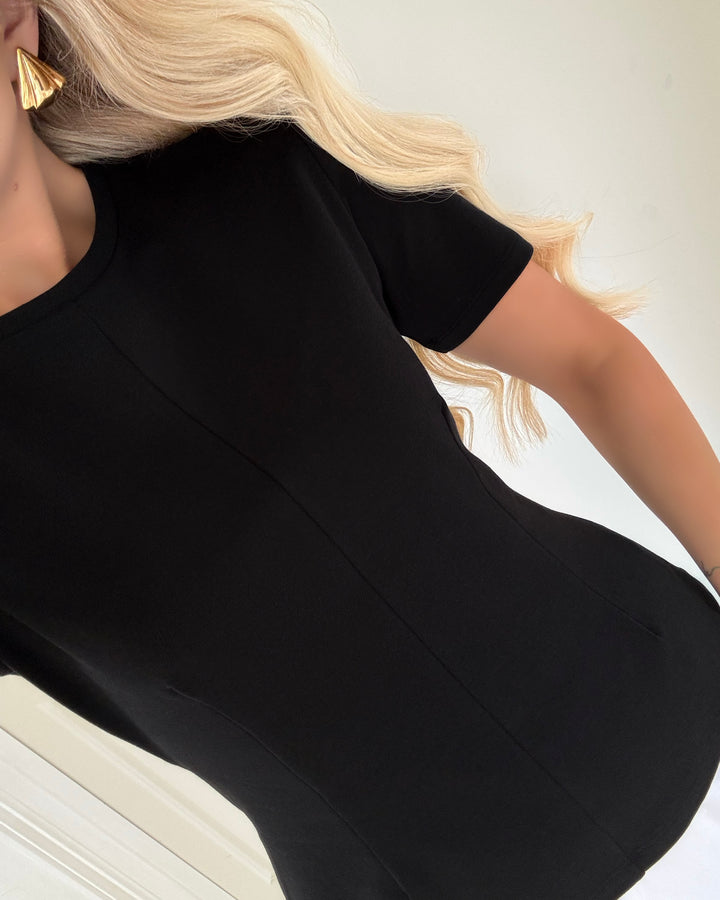 JDY top eva s/s jrs black