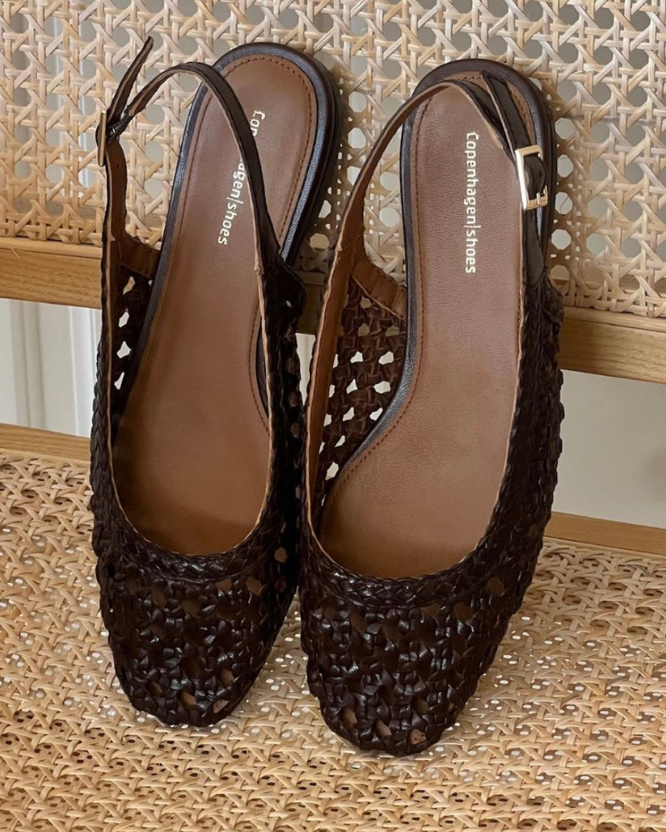 Copenhagen Shoes ballerina as the sea brown - FORUDBESTILLING LEV. MIDT JUNI