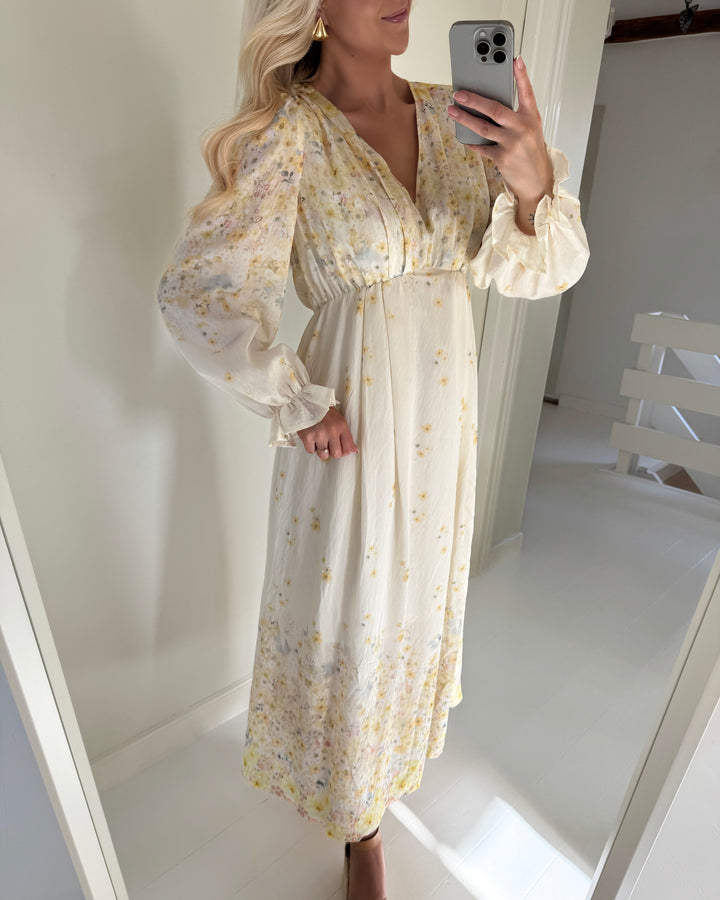 A-View kjole aurora pale yellow