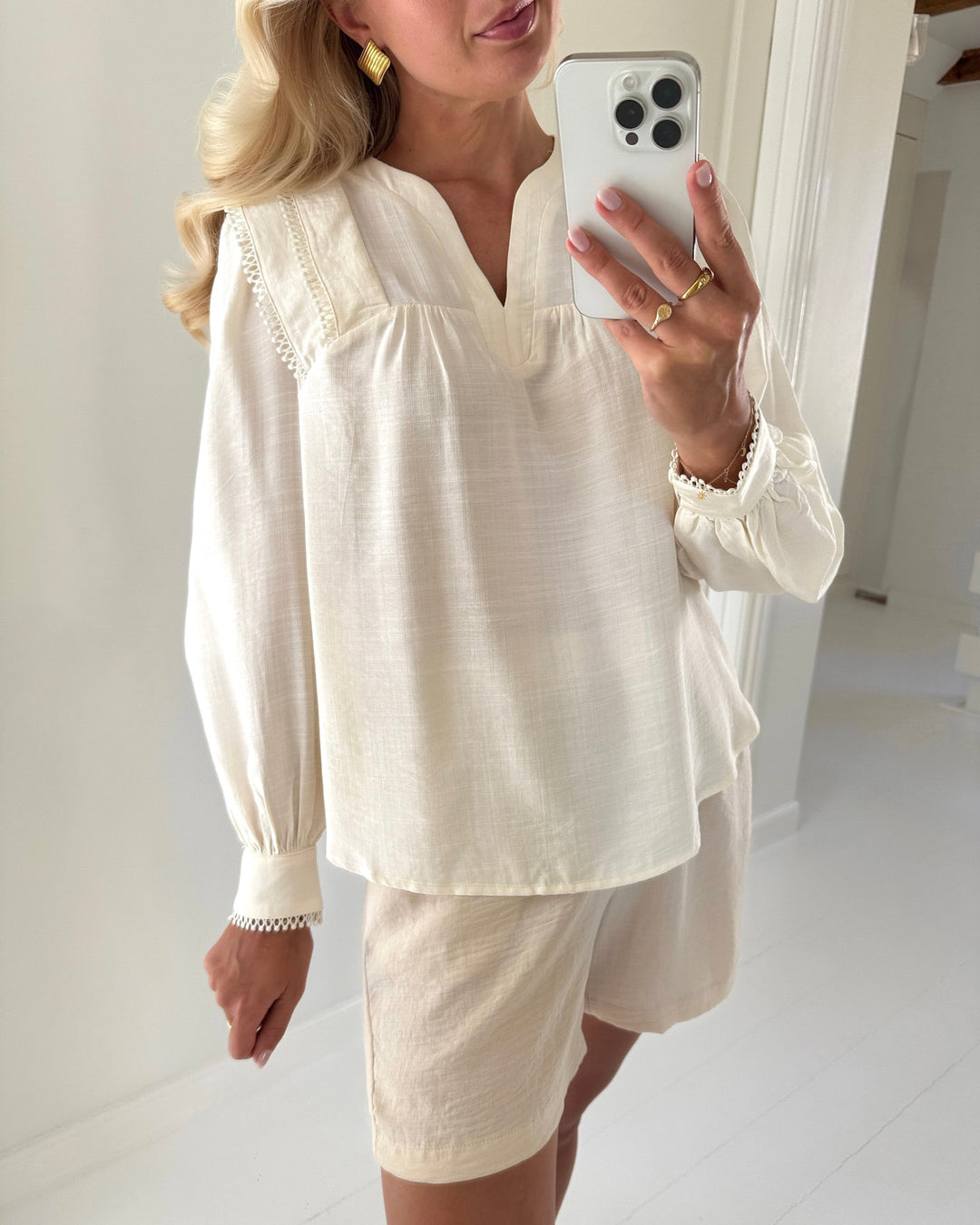 Love&Divine bluse love1493 cream