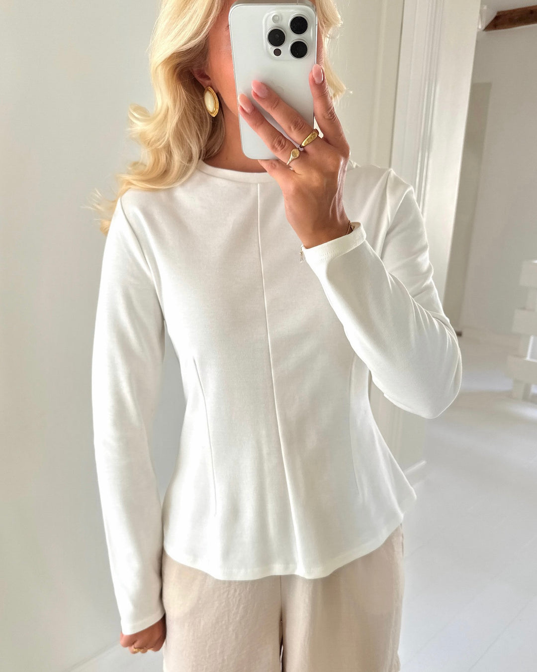 JDY bluse eva l/s egret