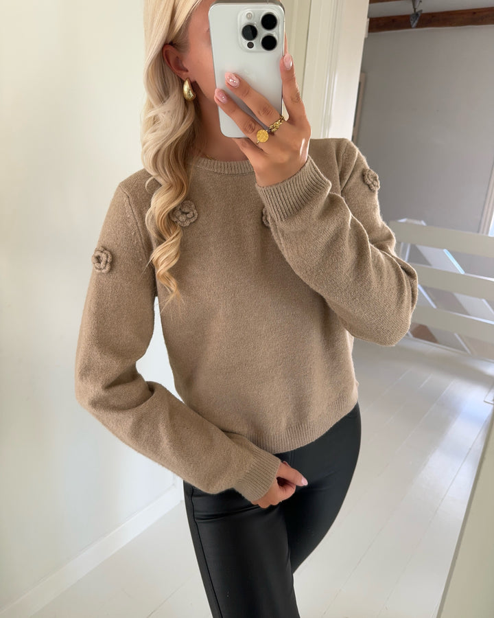 Vero Moda sweater rose ls o-neck boo silver mink/melange