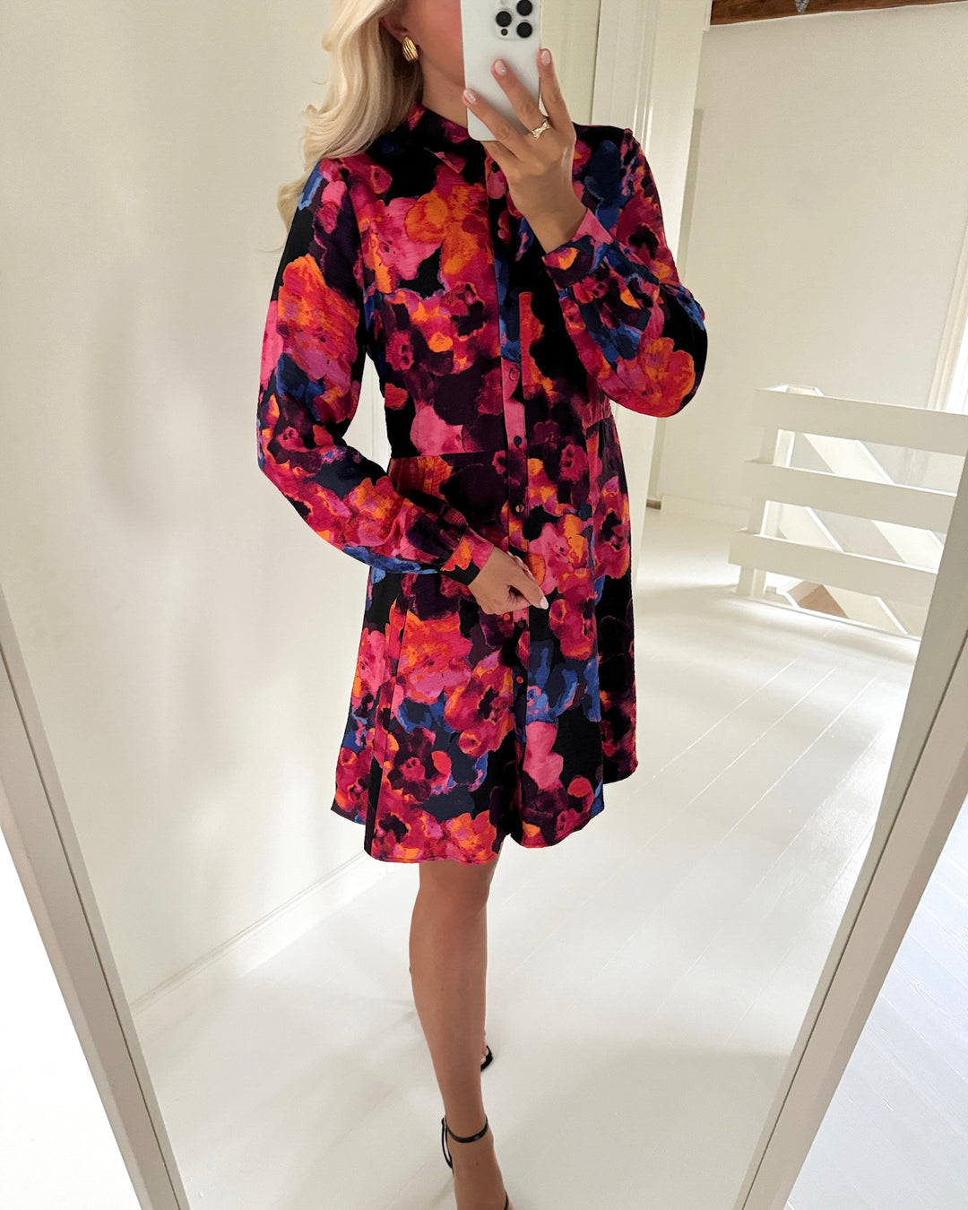 Y.A.S kjole kaya ls shirt navy blazer/limo - FORUDBESTILLING LEV. UGE 47