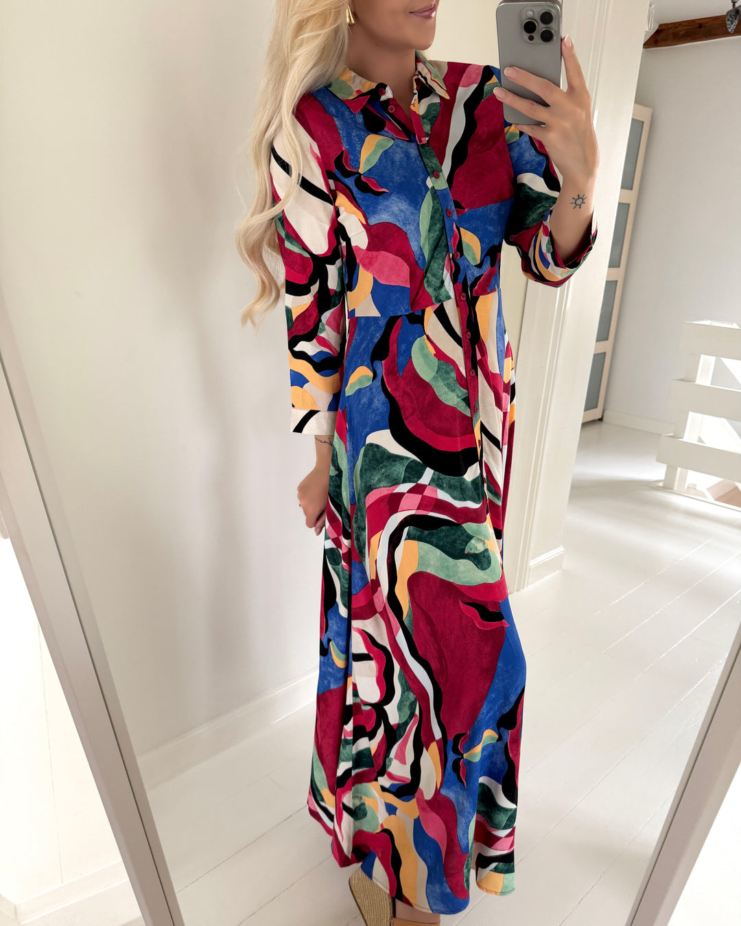 Y.A.S kjole savanna long shirt s.noos brich/gracie