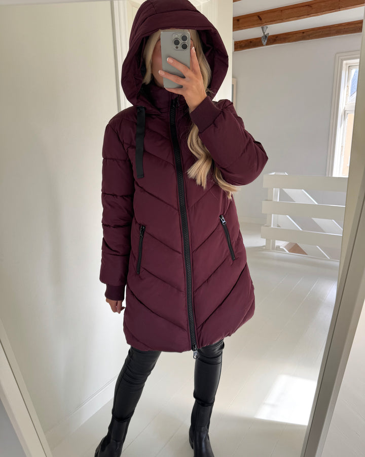 JDY jakke skylar life hood otw fig/black