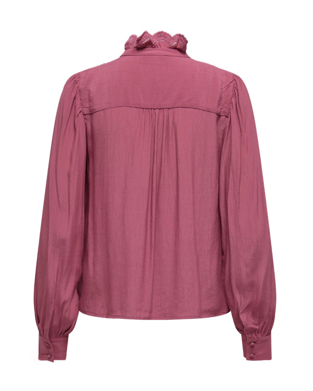 JDY skjorte amy ls frill rose wine